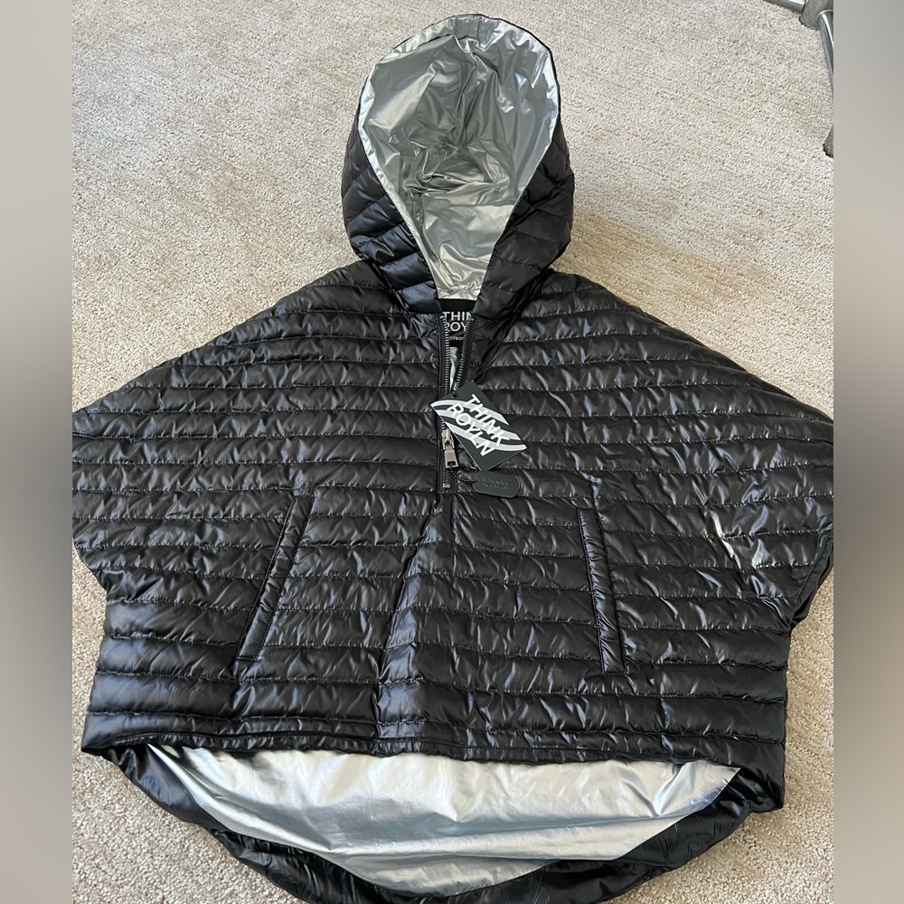 Think Royln puffer poncho - never worn with tags still on